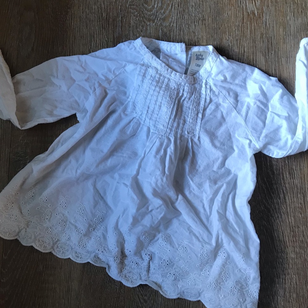 White Blouse with Lace Detail
